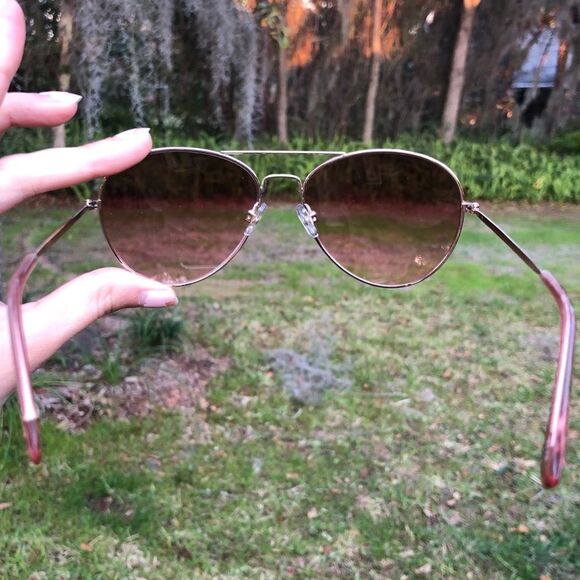 Disney Minnie Mouse Aviators Rose Pink Lenses Golden Rim RARE - Picture 4 of 9